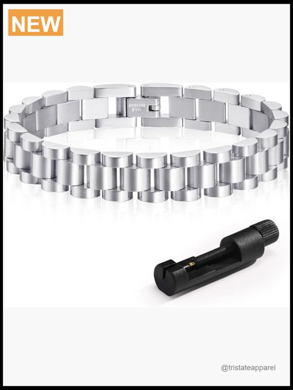 2pcs 18K Gold Plated Chain Link Bracelet Set with Adjust Tool